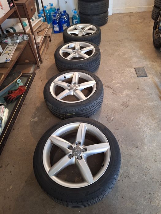 Jante originale Audi 18 " + anvelope vara 225/45/18