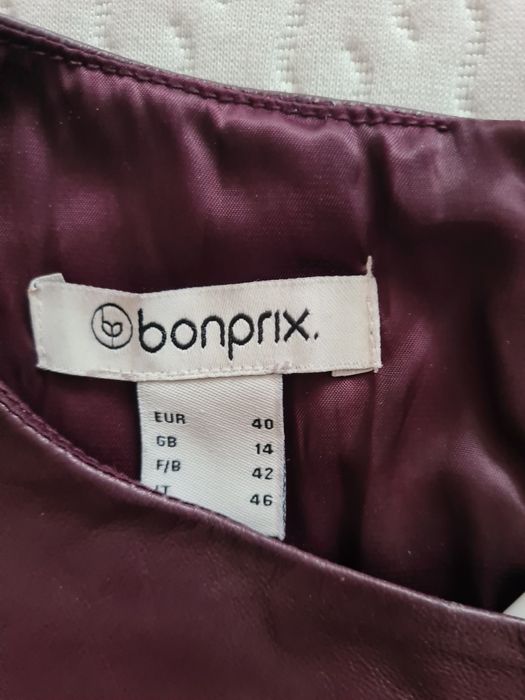 Rochie piele nappa miel