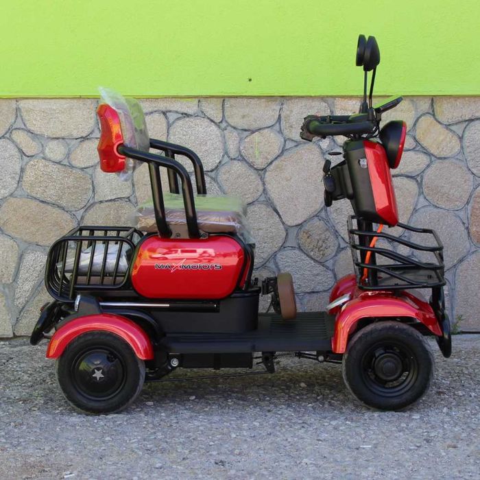 Мини триместна електрическа четириколка MaxMotors A9, 1500W, 48V/20Ah