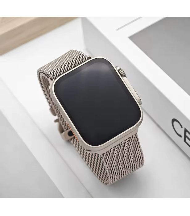 Curea Milanese Buklet Titan Compatibila Ceas Apple Iphone Husa Folie