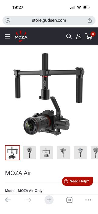 Stabilizator profesional MOZA Air – 3 axe, pentru foto/video