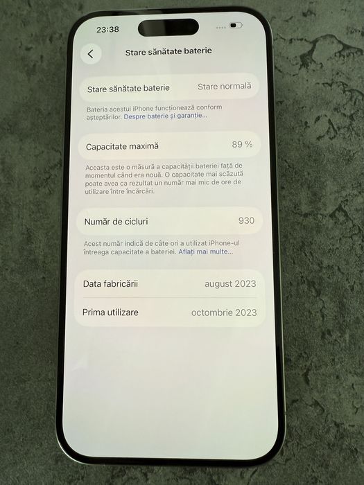 iPhone 15 Pro , 256GB , Natural Titanium, ca nou