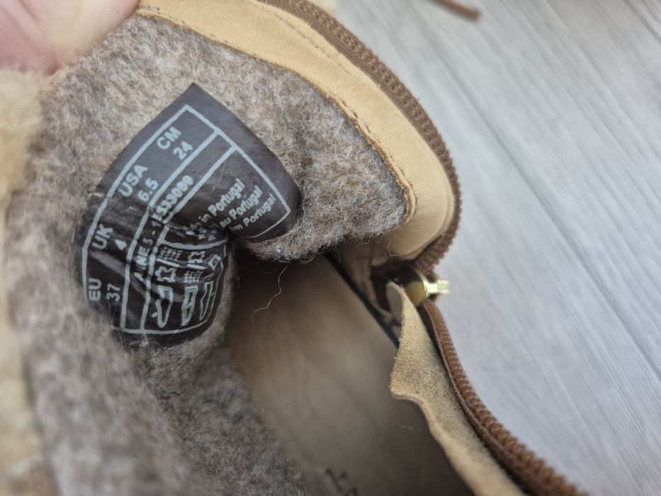 Нови боти GANT, №37, естествен велур, произведени в Португалия