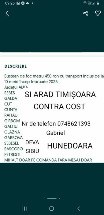 Vand lemne de foc Bustan fag