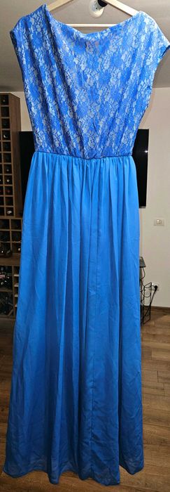 Rochie de seara lunga, marimea 38 , albastra
