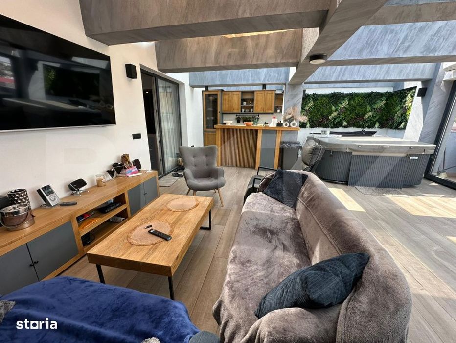 Penthouse cu terasa si jacuzzi, 75 mp, zona Valea Rosie