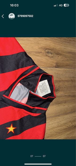 Bluza AC Milan Home Kit 1997-1998 Originala Lotto De Colectie