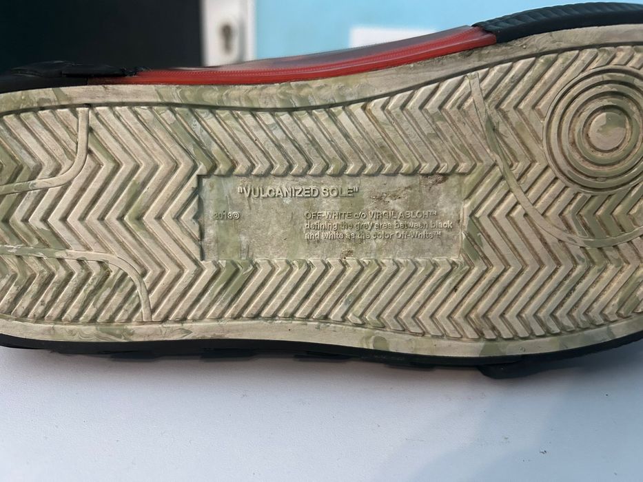 off white vulcanized sole
