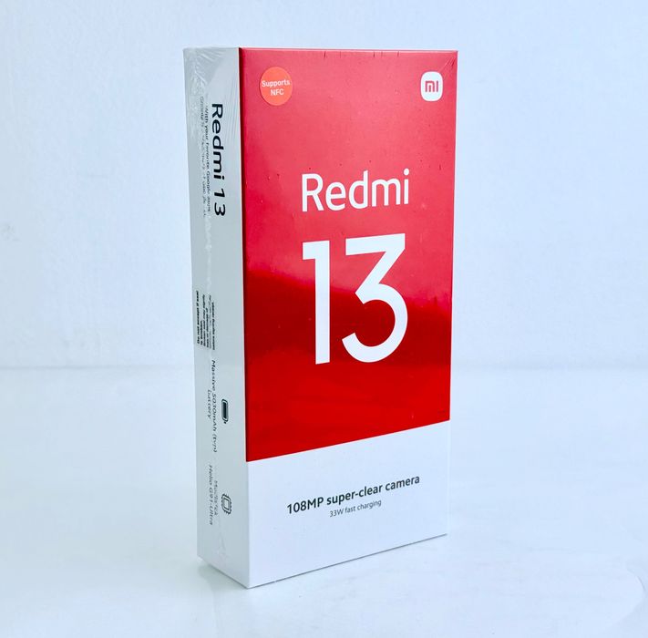 НОВ! Xiaomi Redmi 13 128GB 6RAM Midnight Black Гаранция!