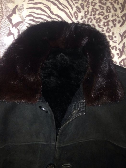 Дублёнка! Воротник норка!