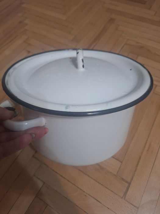 Ретро Тава.Канчета за храна.Голяма руска тенджера