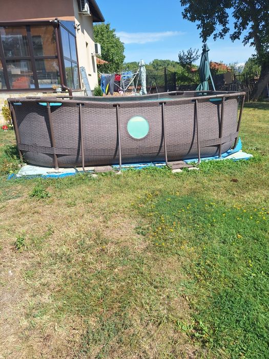 Bestway - Сглобяем басейн овален 427 cm x 250 cm x 100 cm
