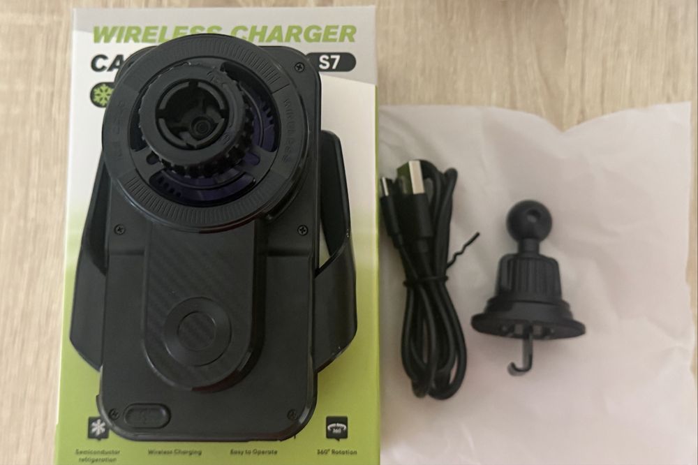 Кулер Wireless Charger Car Holder S7 для телефона