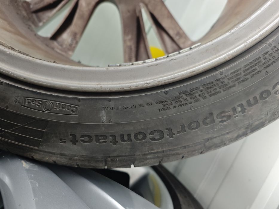 Set roti complete,jante OEM VW Chicago,anvelope Continental 235/45/18