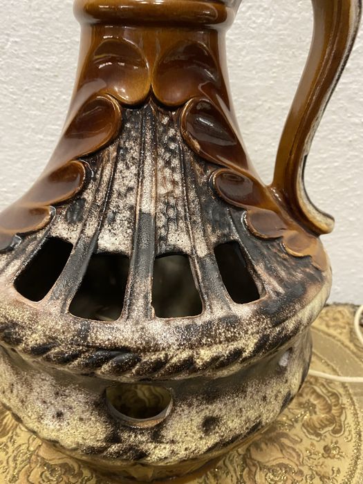 Винтидж немска лампа West German pottery 1960те колекционерска