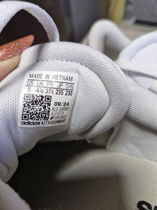 Adidasi Adidas albi piele