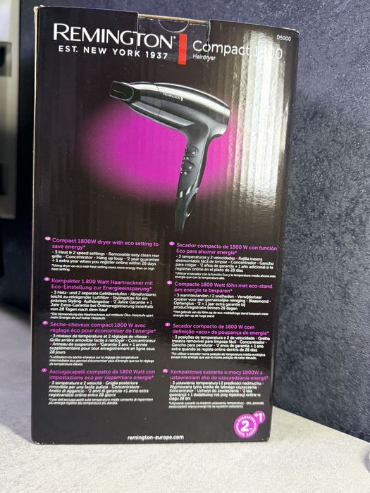 Uscator de par Remington 1800w Nou