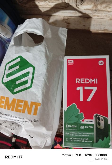 Redmi 17 5G 1 oy ishlatilgan