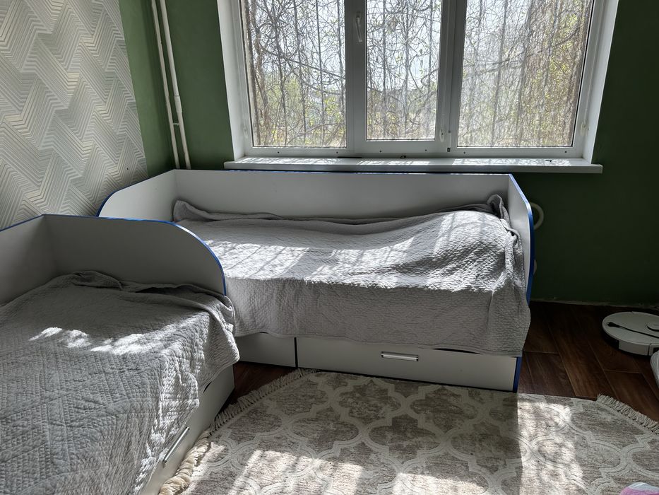 Детский кровать со шкафом