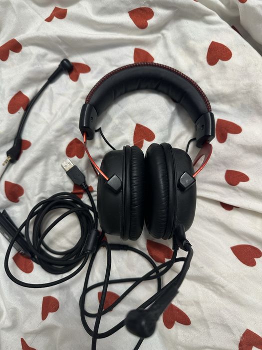 HYPERX Игровые наушники Cloud II с проводом, съемным микрофоном!