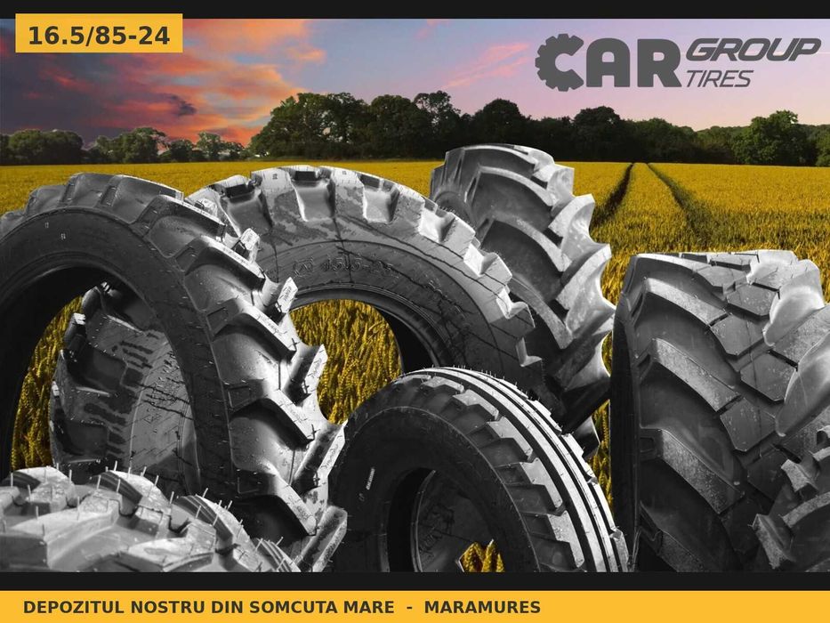 Cauciucuri Anvelope 16.5/85-24 16.5 85 24 1658524 16.5 85-24 16.9-24 Camso Buldo Incarcator Utilaje Diagonal SH Second Hand IEFTIN Garantie 1 An