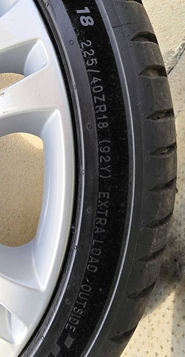 Set 4 Jante 7,5Jx18 cu anvelope Michelin Pilot Sport 5 - 225/40 ZR18 !