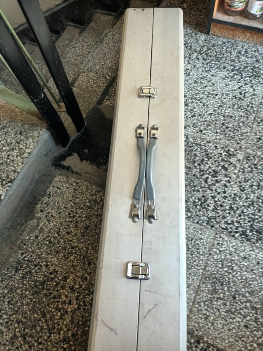 Маса с две пейки Алуминий здрави сгъваеми 120/70