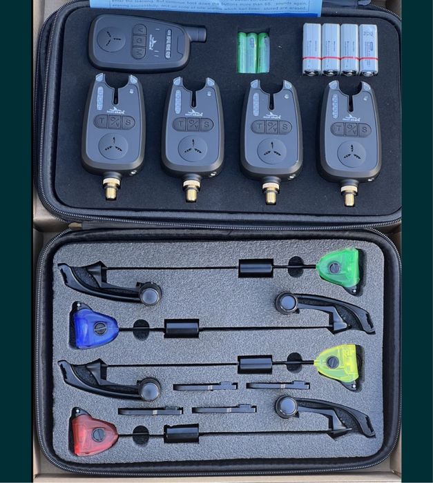 Set 4 Avertizori senzori cu statie EastShark + 4 swingere EastShark