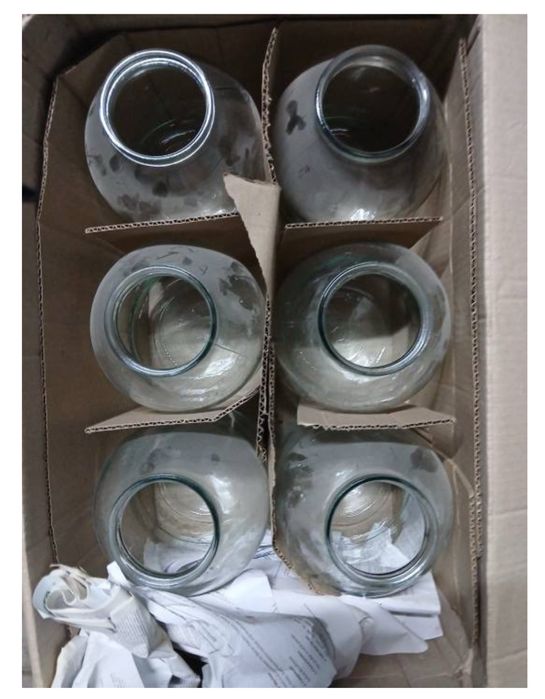 Стеклянные баники 2 литр