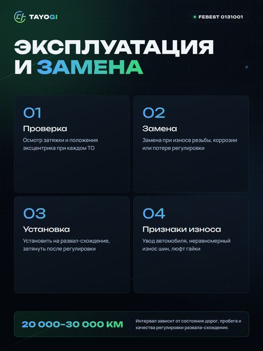 Гайка с эксцентриком FEBEST