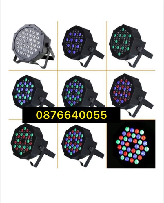LED FLAT Par 36W Диско Лед Пар - RGBW - LED ефект DMX512