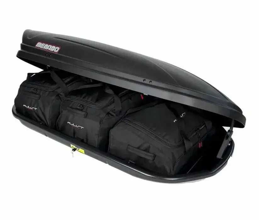 Автобокс Menabo Marathon с ключ, 460 литра - черен