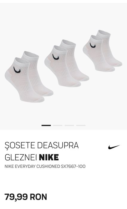 Sosete deasupra gleznei nike