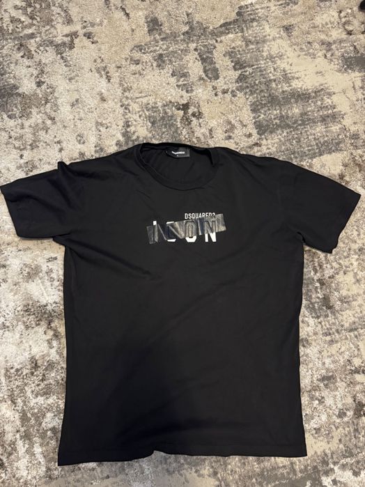 Tricou dsquared negru marimea m