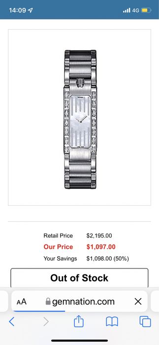 Ceas diamante Movado Eliptica Mother of Pearl Diamond Bezel