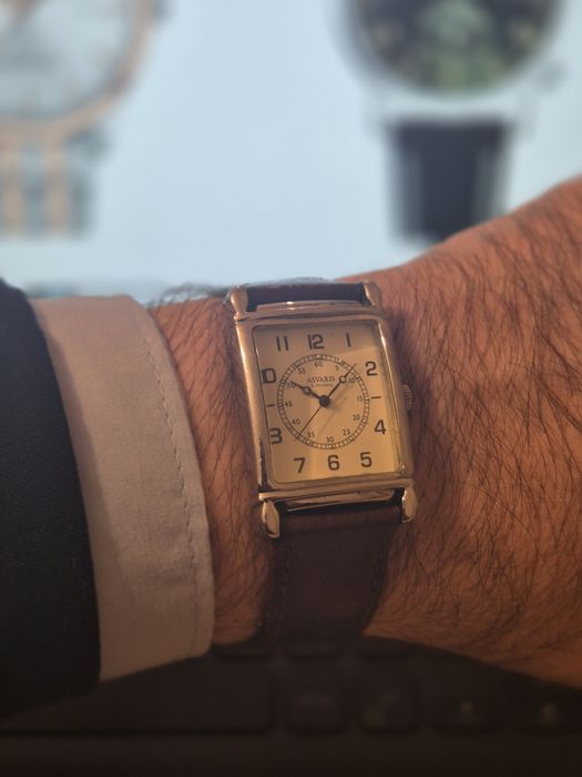 Ceas Asvaris stil vintage, dreptunghiular 37×29 mm, quartz Myota