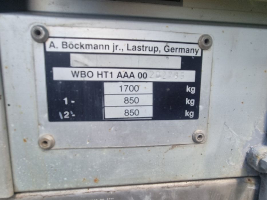 Vand remorca SPROLL, 2 axe 1700kg