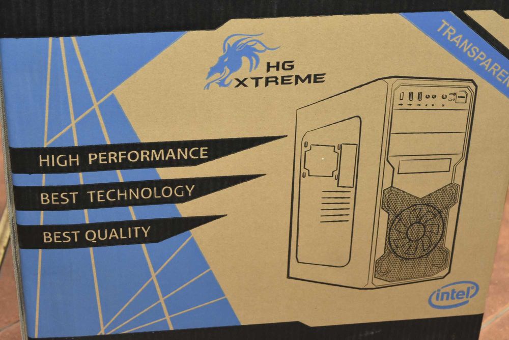 Геймъърски компютър с 16 GB DDR4 I5 10400 RX 480 256 GB NVME светещ