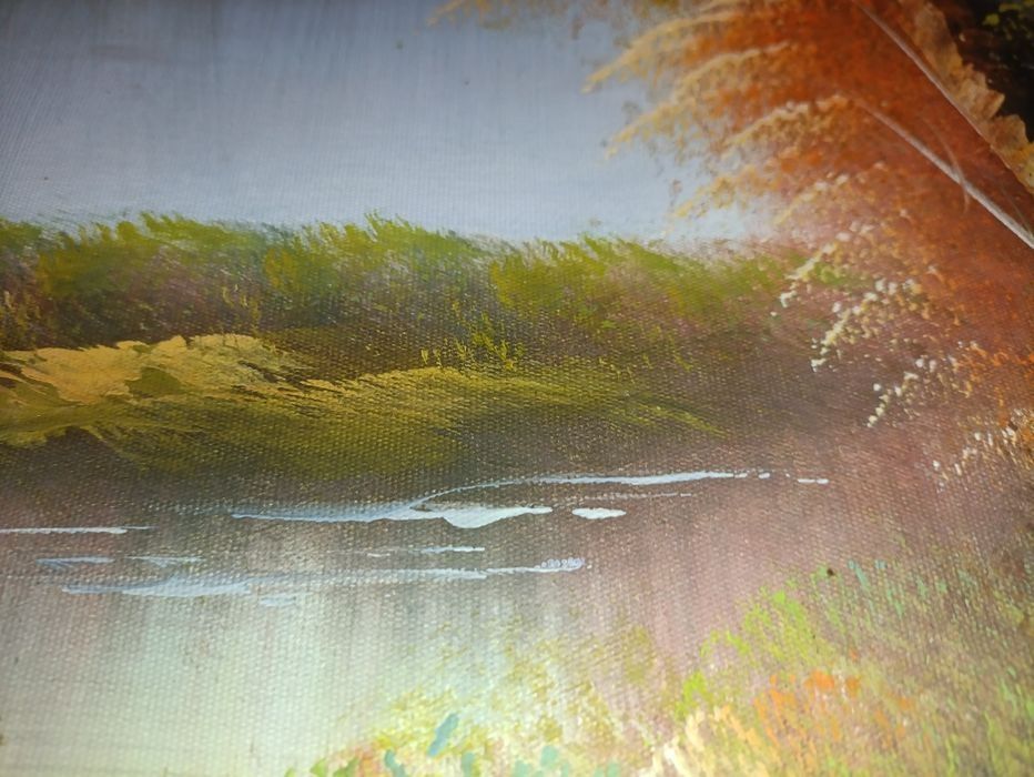 Tablou Pictat "Lacul Munților la Răsărit" Anul 1998