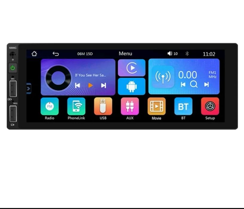 Мултимедия 1 дин с андроид ауто медиен плеар (pioneer alpinne sony jvc