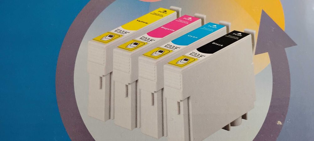 Тоонер за принтер  Еpson   комплект 4 цвята. Моделите са  2 ра снимка