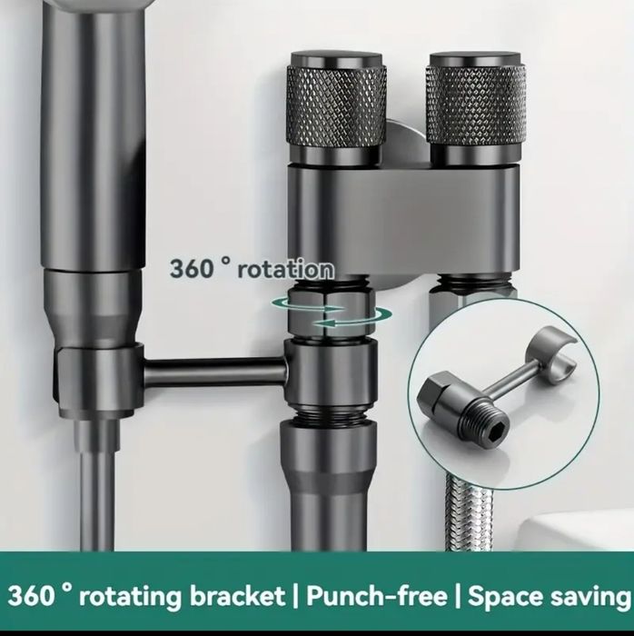 Duș pentru toaletă (bideu) argintiu