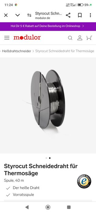 Fir de nichelina rezistiva