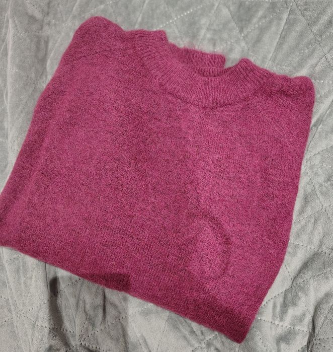 Пуловер Zara в цвят бордо