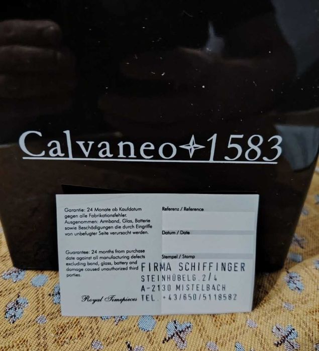Ceas  automatic Calvaneo dual time origina