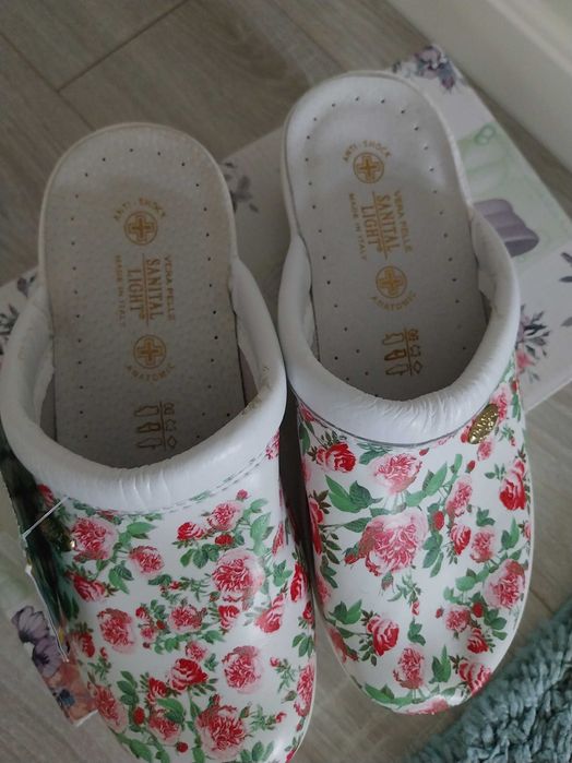 Papuci din piele pt spital mar 36