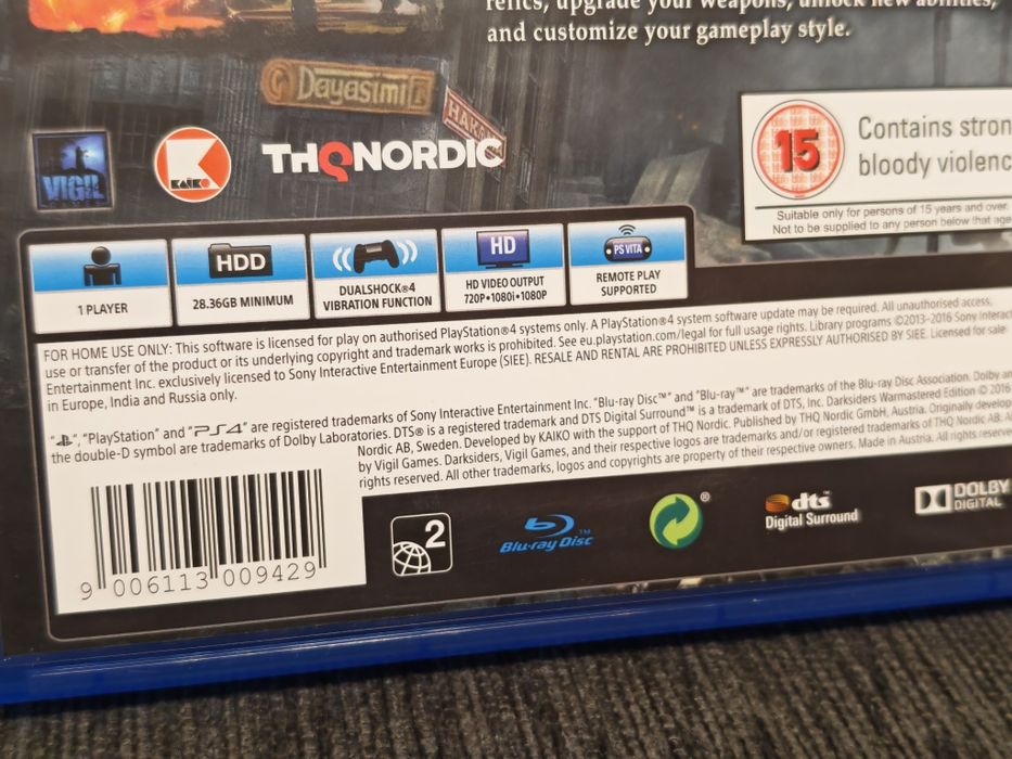 PS4 Darksiders Warmastered   Edition PS 4