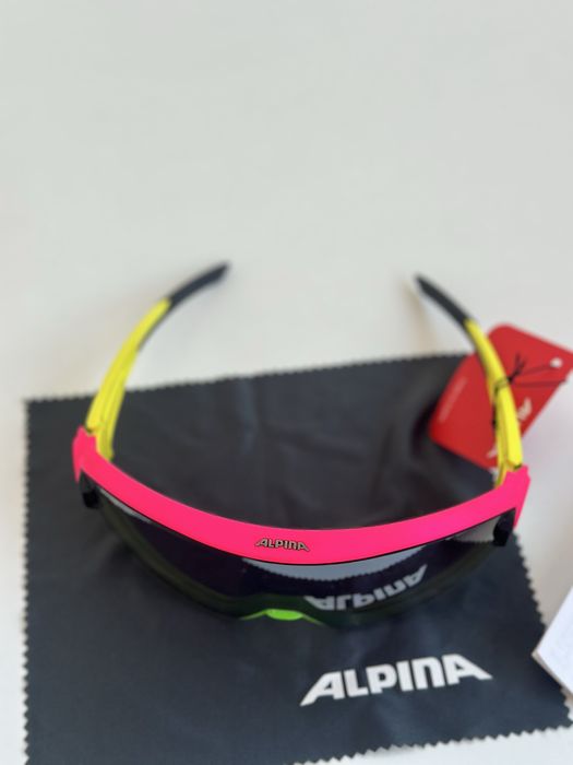 Alpina 5W1NG Q+CM – Pink-Green-Yellow / Silver Mirror Cat.3