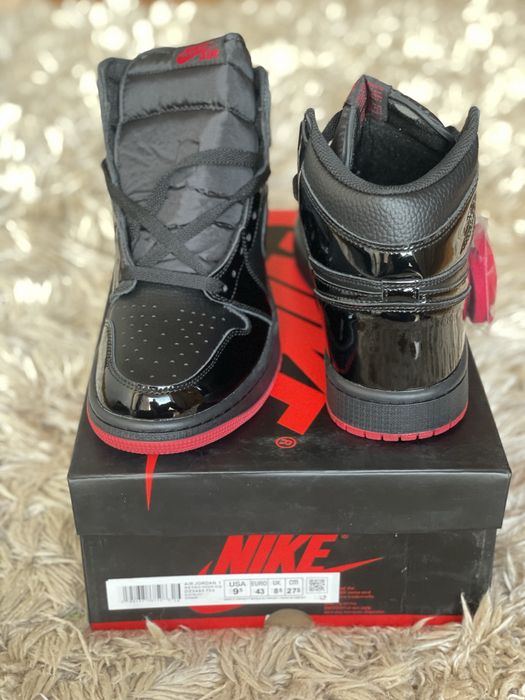 Air Jordan 1 Retro High Black Black Noire Metallic Triple Red