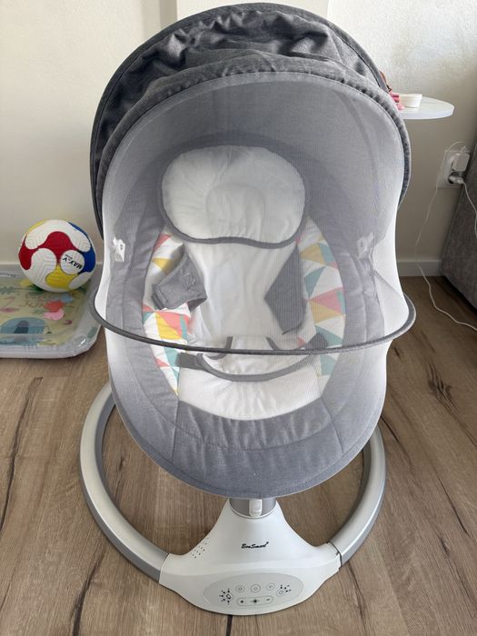 Leagăn electric EvoSmart BB06, multifuncțional bebe, 5 viteze